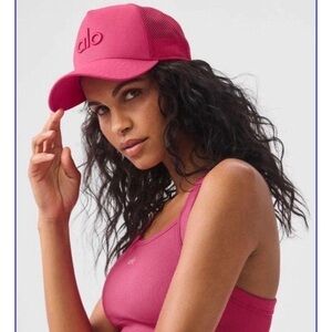 Alo Pink Mesh Cap
